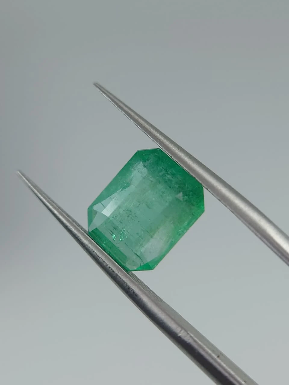 3.14ct Natural Octagon Cut Emerald from Afghanistan — view 1